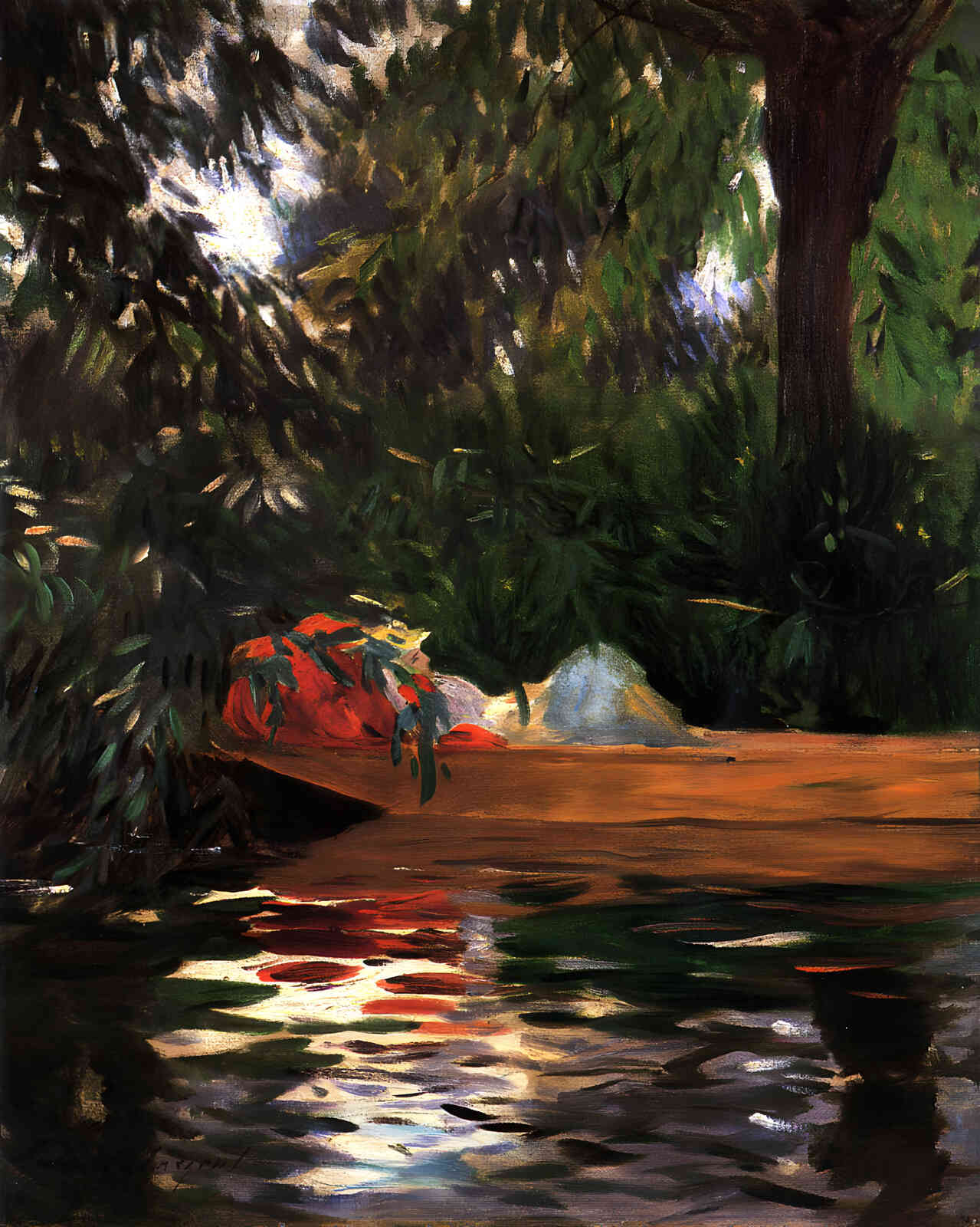 Under the Willows 1887 Painting by John Singer Sargent 8x10" Art Print