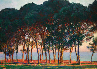 Under the Pine Trees at the End of the Day Art Print 1888 by Monet (6 Sizes)