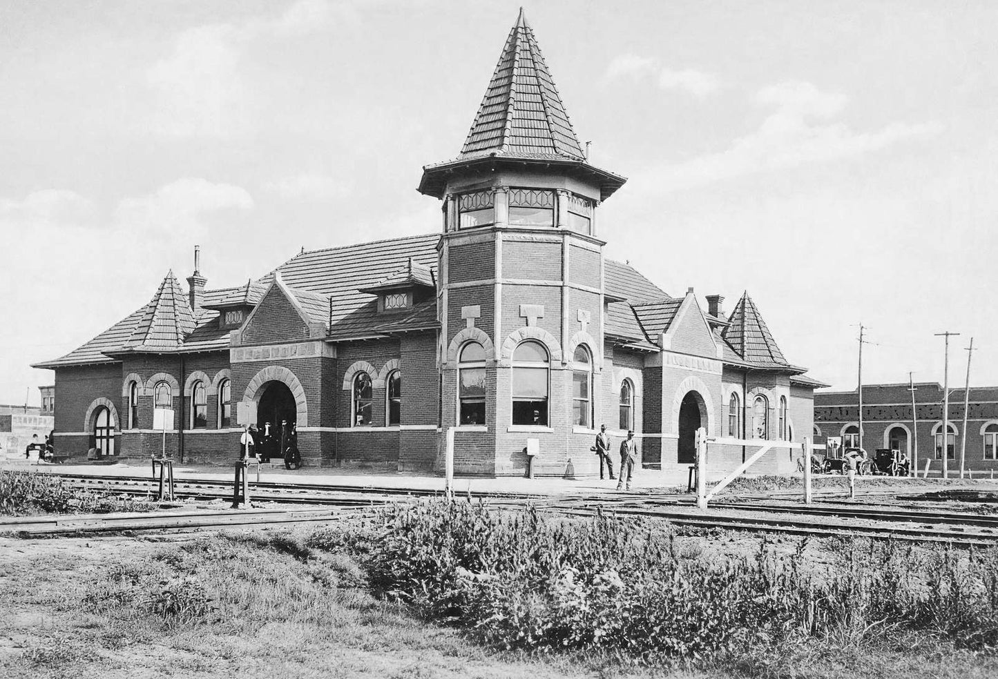 Union Station Terrell Texas in 1907 Vintage Print (7 Sizes) - Archival Paper