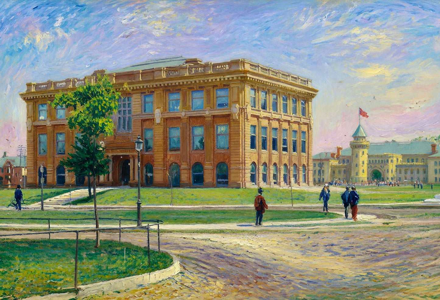 University of Minnesota Physical Laboratory in 1906 Art Print (7 Sizes)