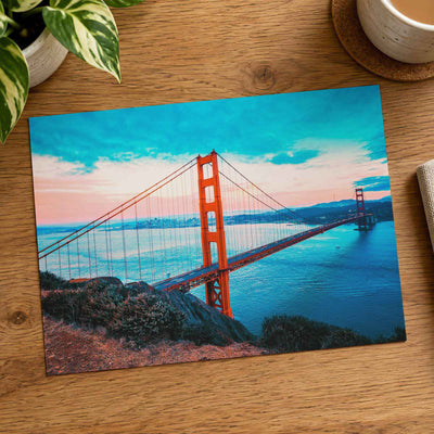 Famous Golden Gate Bridge, San Francisco Photo Wall Print (7 Sizes) - Frameable