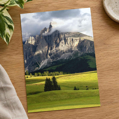 Cloudy Rocky Mountains Photography Print (7 Sizes) - Crisp Detail
