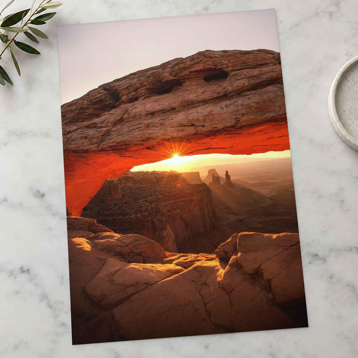 Mesa Arch Trail in Moab, Utah Photo Print (7 Sizes) - Premium Quality