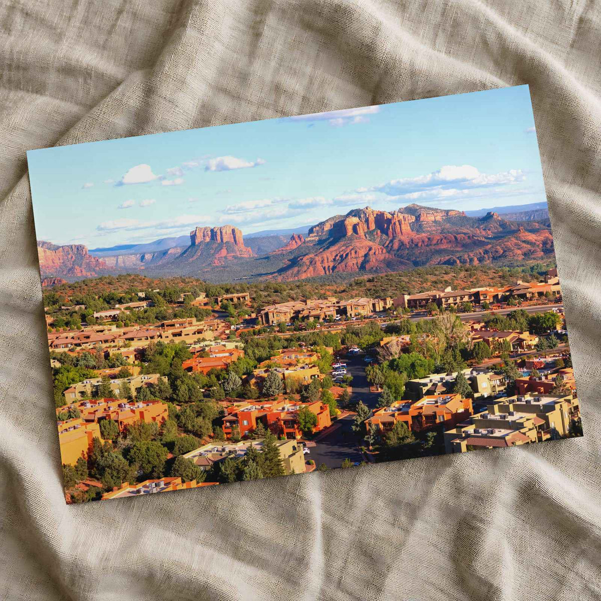 Aerial Perspective of Sedona Arizona Photo Wall Print (7 Sizes) - Frameable