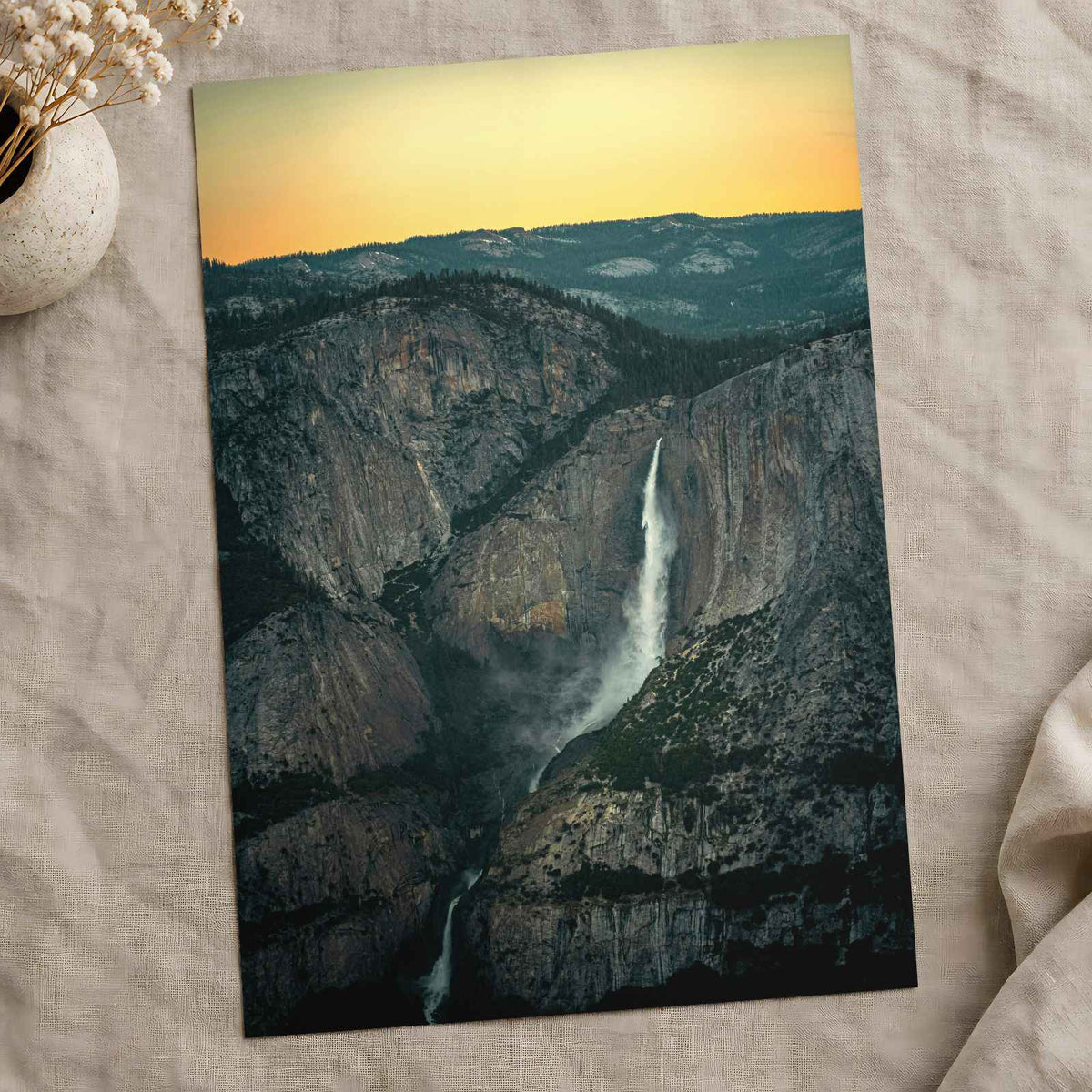 Yosemite Falls California Photo Wall Print (7 Sizes) - Heavyweight