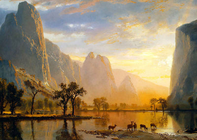 Valley of the Art Print Yosemite by Albert Bierstadt (6 Sizes) - California
