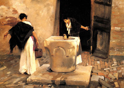 Venetian Water Carriers Art Print 1882 Painting by John Singer Sargent (6 Sizes)