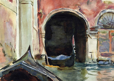 Venetian Canal 1913 Painting by John Singer Sargent Art Print (6 Sizes)