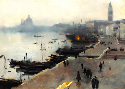 Venice in Grey Weather 1882 Painting by John Singer Sargent Art Print (6 Sizes)
