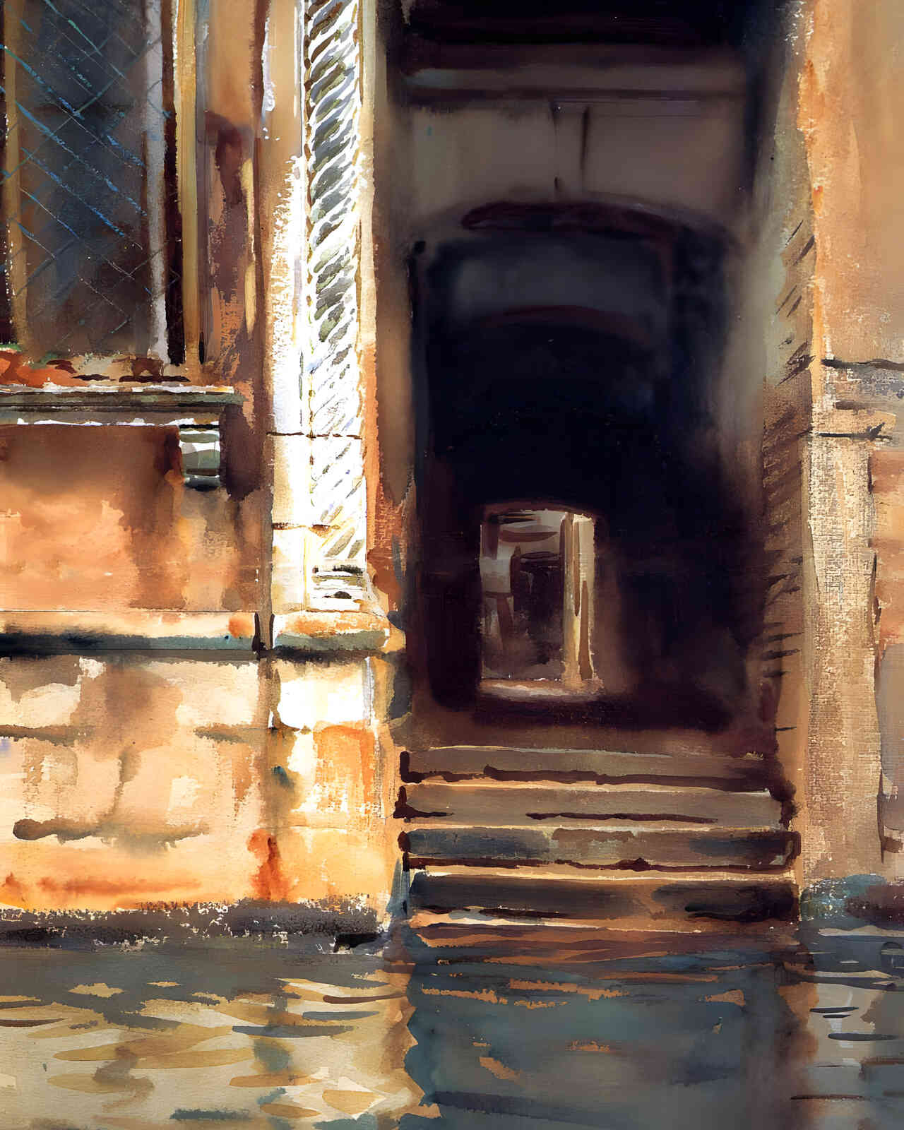 Venetian Doorway 1902 Painting by John Singer Sargent 8x10" Art Print