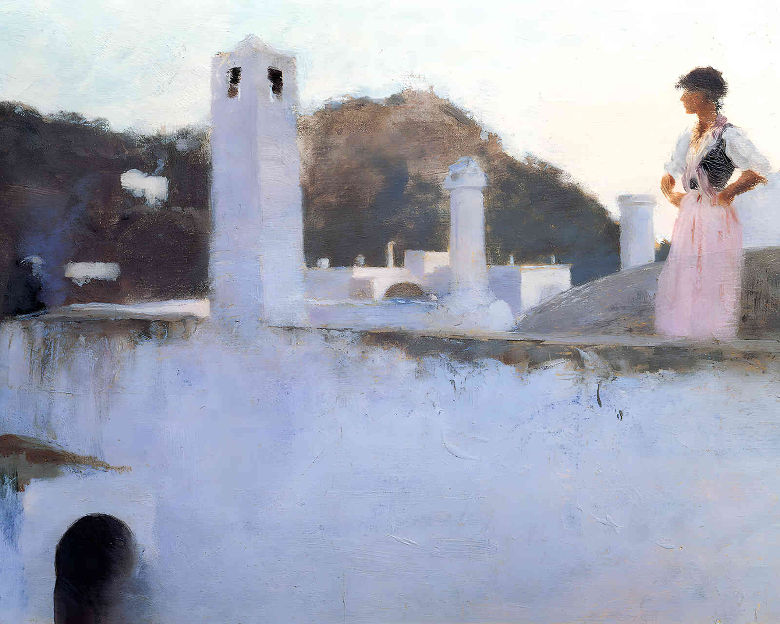 View of Capri 1878 Painting by John Singer Sargent 8x10" Art Print