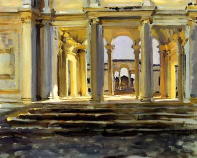 Villa Papa Giulla 1902 Painting by John Singer Sargent 8x10" Art Print