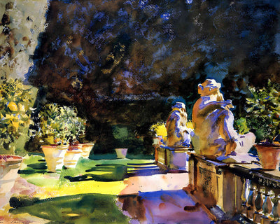 Villa Di Marlia Lucca 1910 Painting by John Singer Sargent 8x10" Art Print