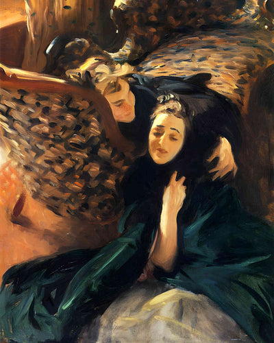 Violet Sargent and Flora Priestley 1889 Painting by John Singer Sargent 8x10" Art Print