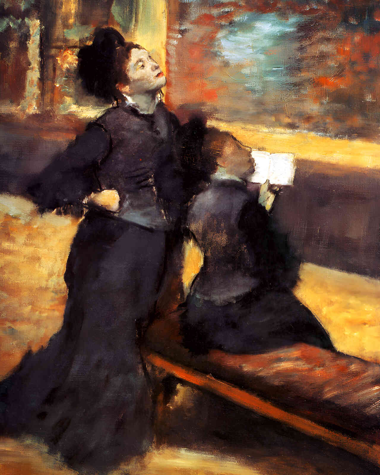 Visit to a Museum 1880 Painting by Edgar Degas 8x10" Art Print