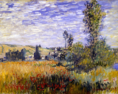 Vetheuil Painting by Claude Monet 8x10" Art Print
