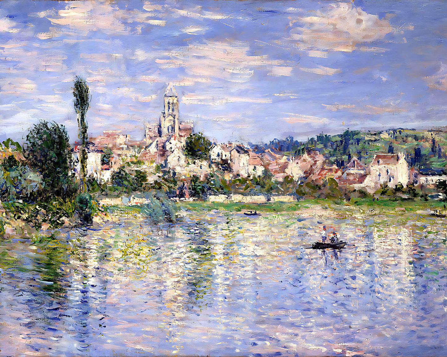 Vetheuil in Summer Painting by Claude Monet 8x10" Art Print