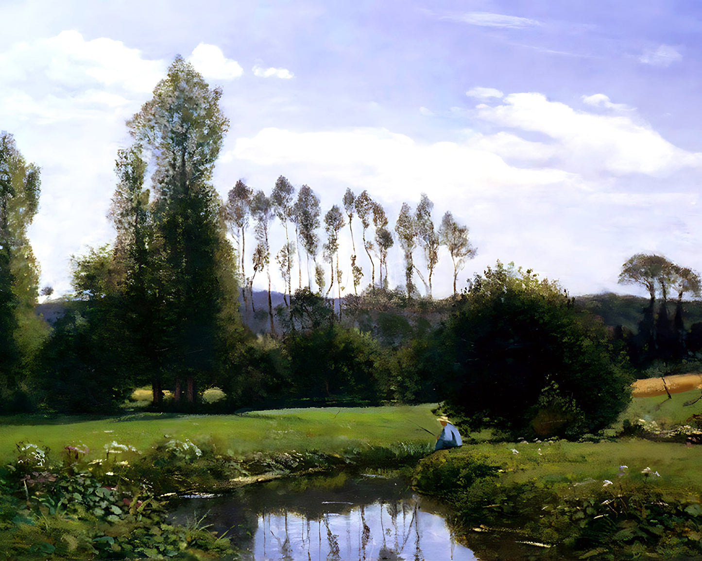 View at Rouelles Le Havre Painting by Claude Monet 8x10" Art Print