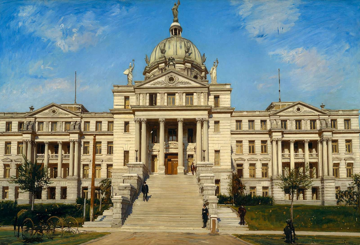 Waco TX Court House in 1905 Art Print (7 Sizes) - Retouched