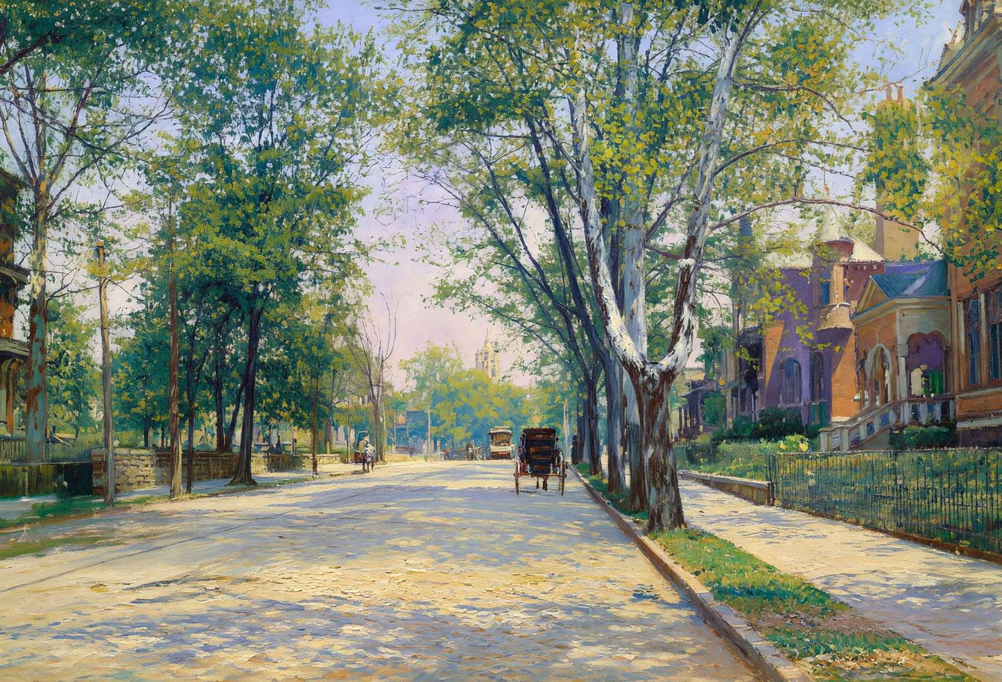 Washington Street Atlanta in 1905 Art Print (7 Sizes) - Retouched