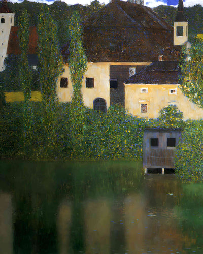 Water Castle 1908 Painting by Gustav Klimt 8x10" Art Print
