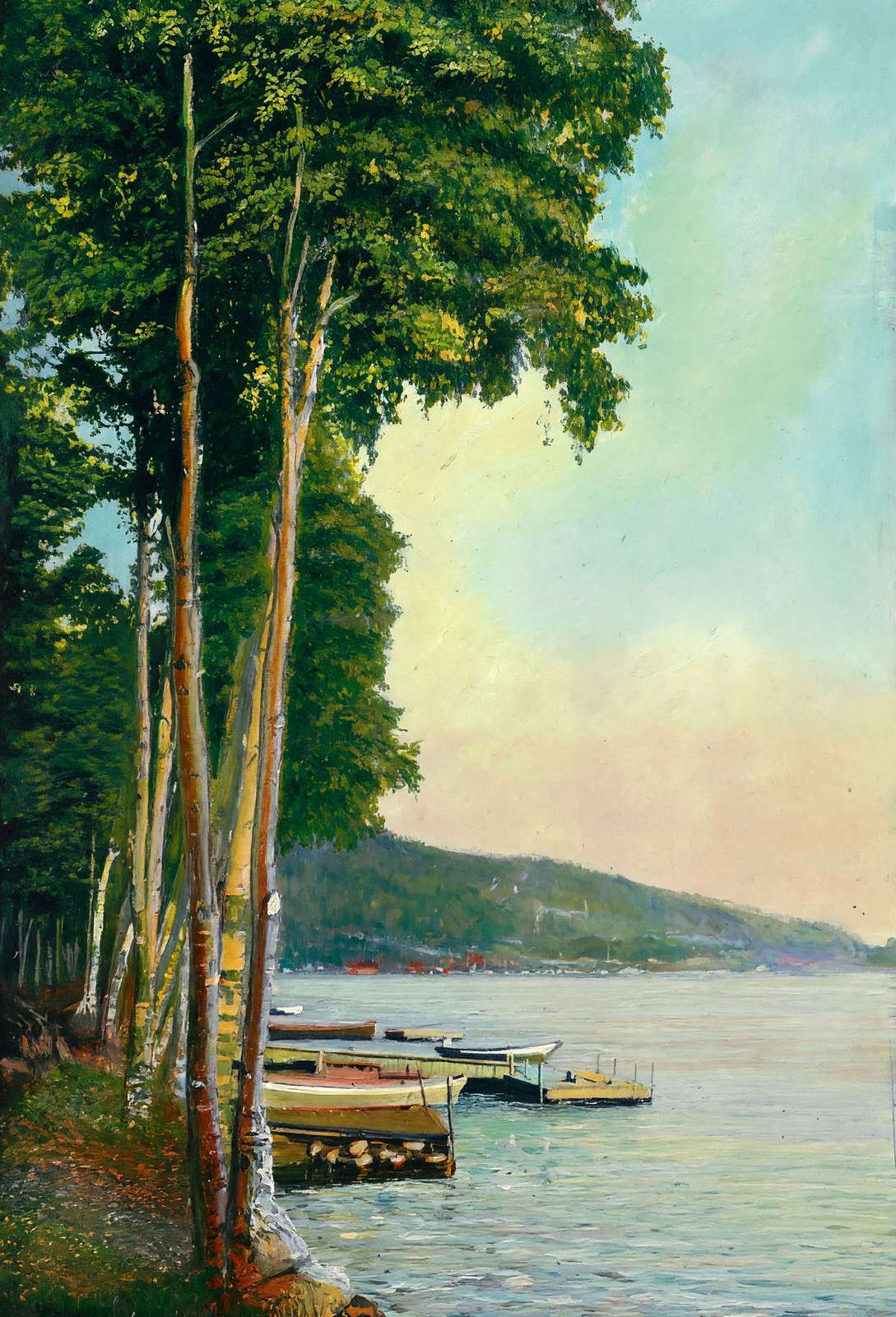 A Glimpse of Lake Winnipesaukee the Weirs NH in 1908 Art Print (7 Sizes)