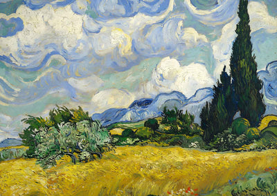 Wheat Field with Cypresses Painting by Vincent van Gogh Art Print (6 Sizes)