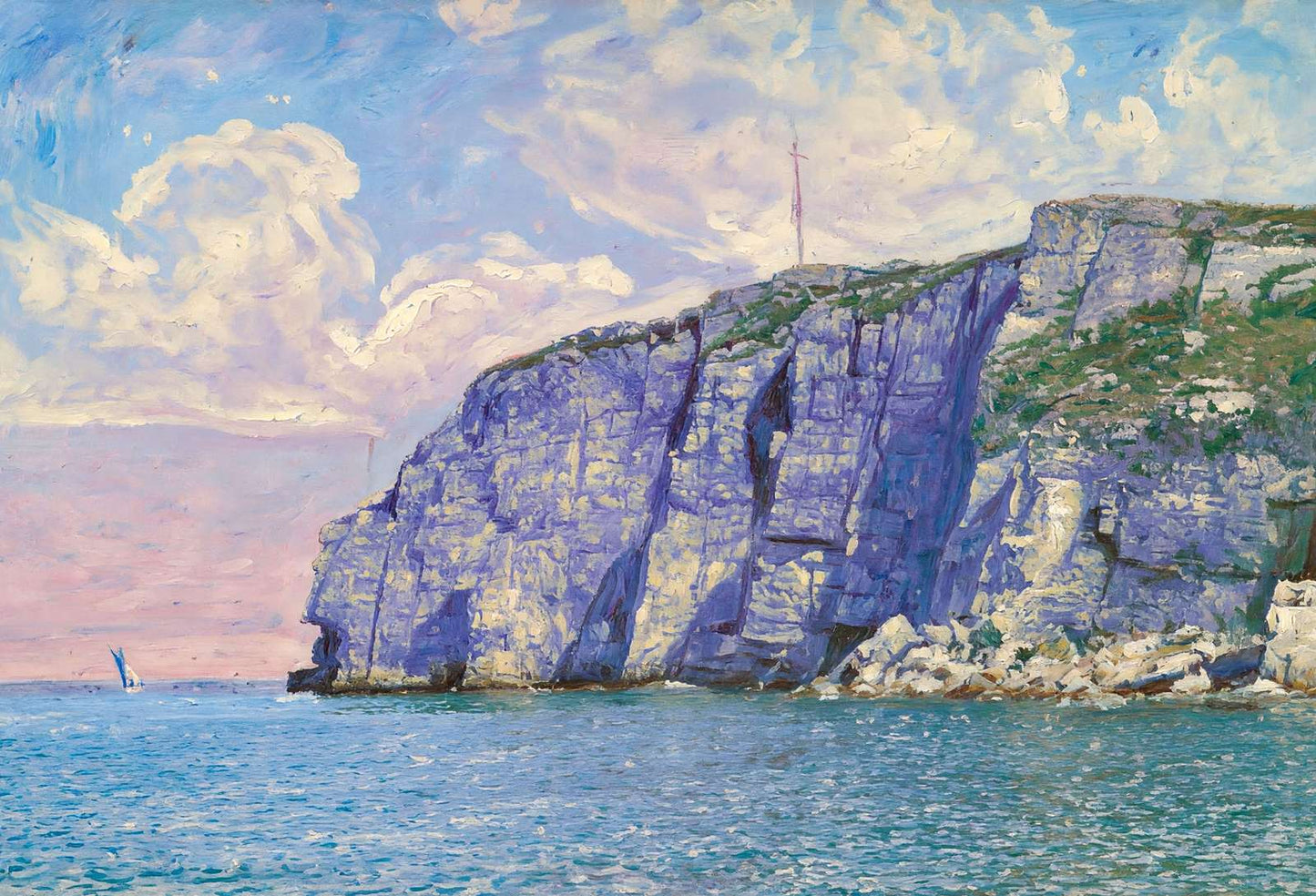 White Head Cushing's Island Portland Maine in 1908 Art Print (7 Sizes)