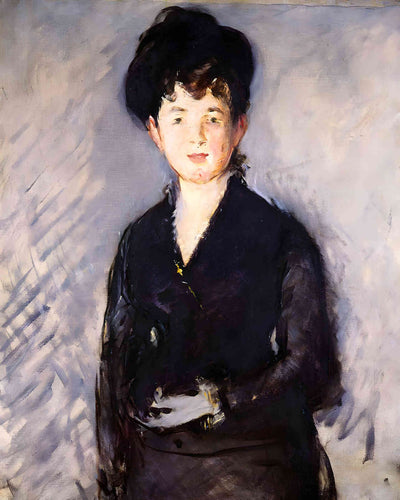Woman with a Gold Pin 1879 Painting by Edouard Manet 8x10" Art Print