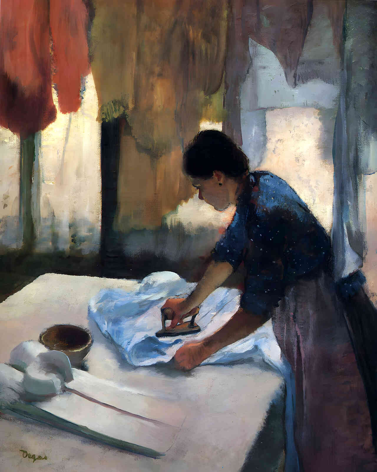 Woman Ironing 1887 Painting by Edgar Degas 8x10" Art Print