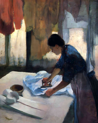 Woman Ironing 1887 Painting by Edgar Degas 8x10" Art Print