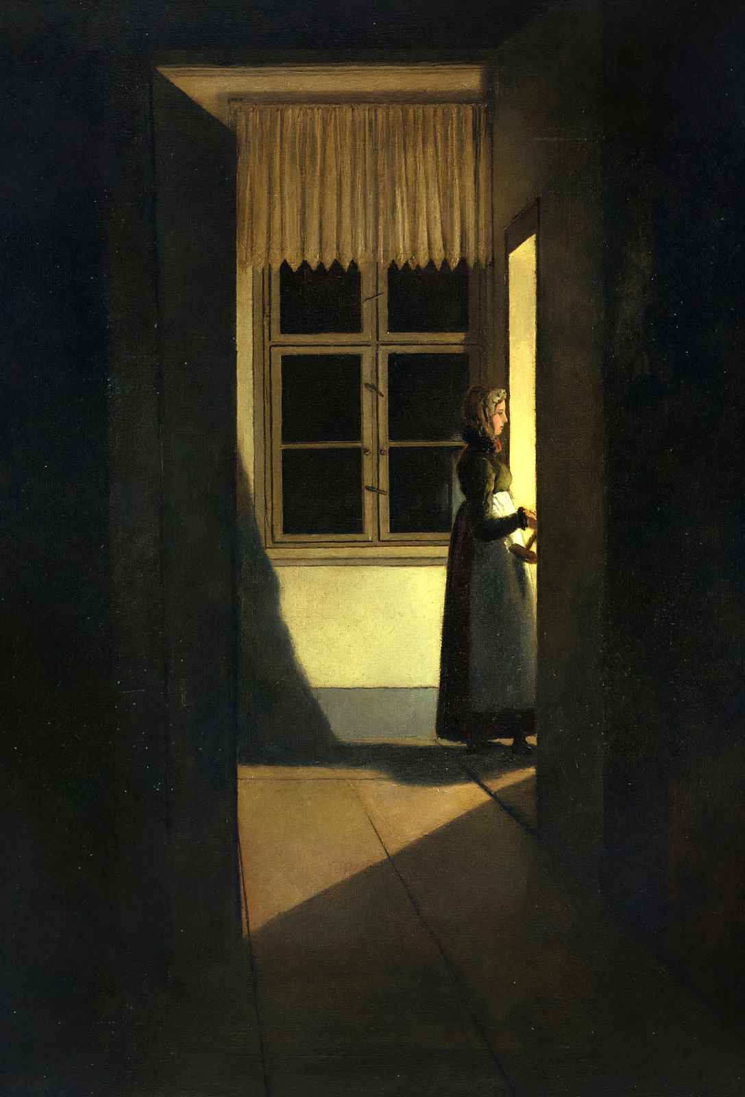 Woman with a Candlestick 1825 by Caspar David Friedrich Fine Art Print (6 Sizes)