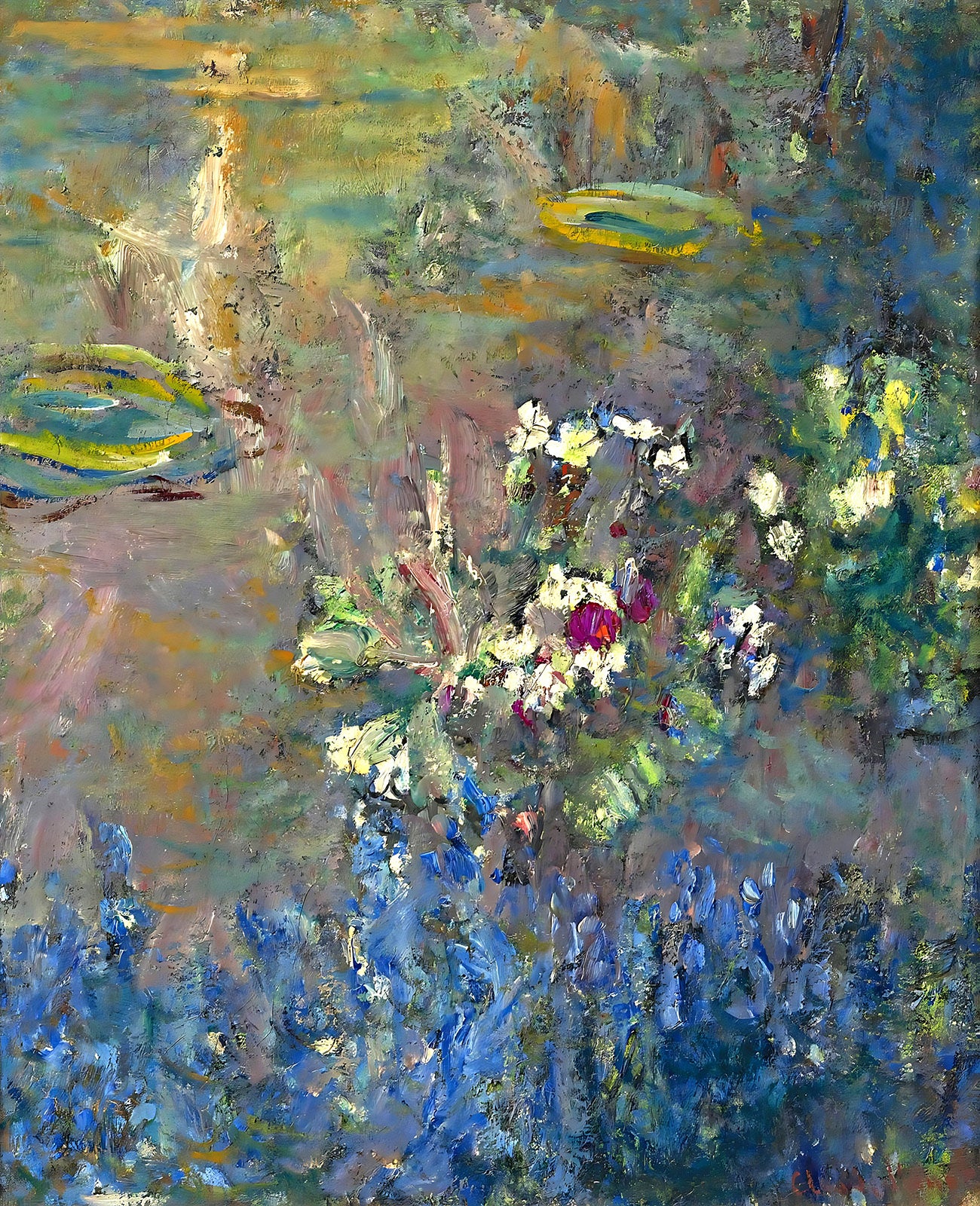 Water Lilies (1918) Painting by Claude Monet 8x10" Art Print