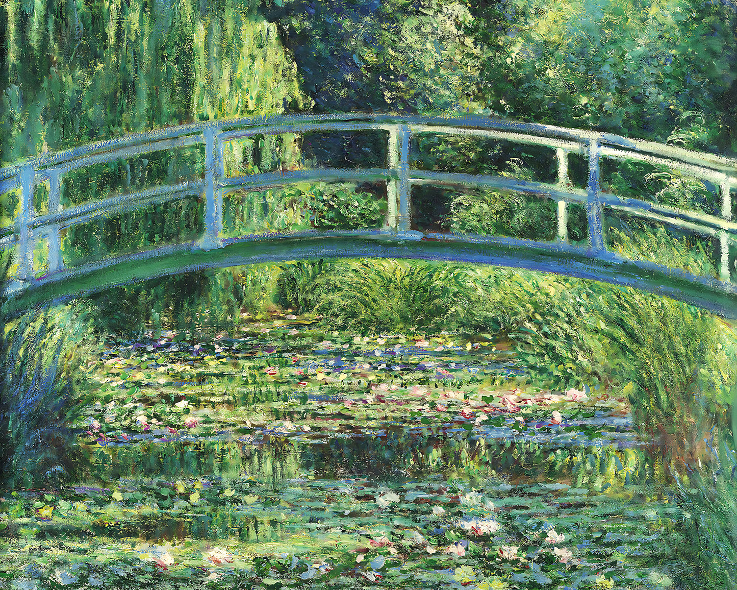 Water Lilies and Japanese Bridge Painting by Claude Monet 8x10" Art Print