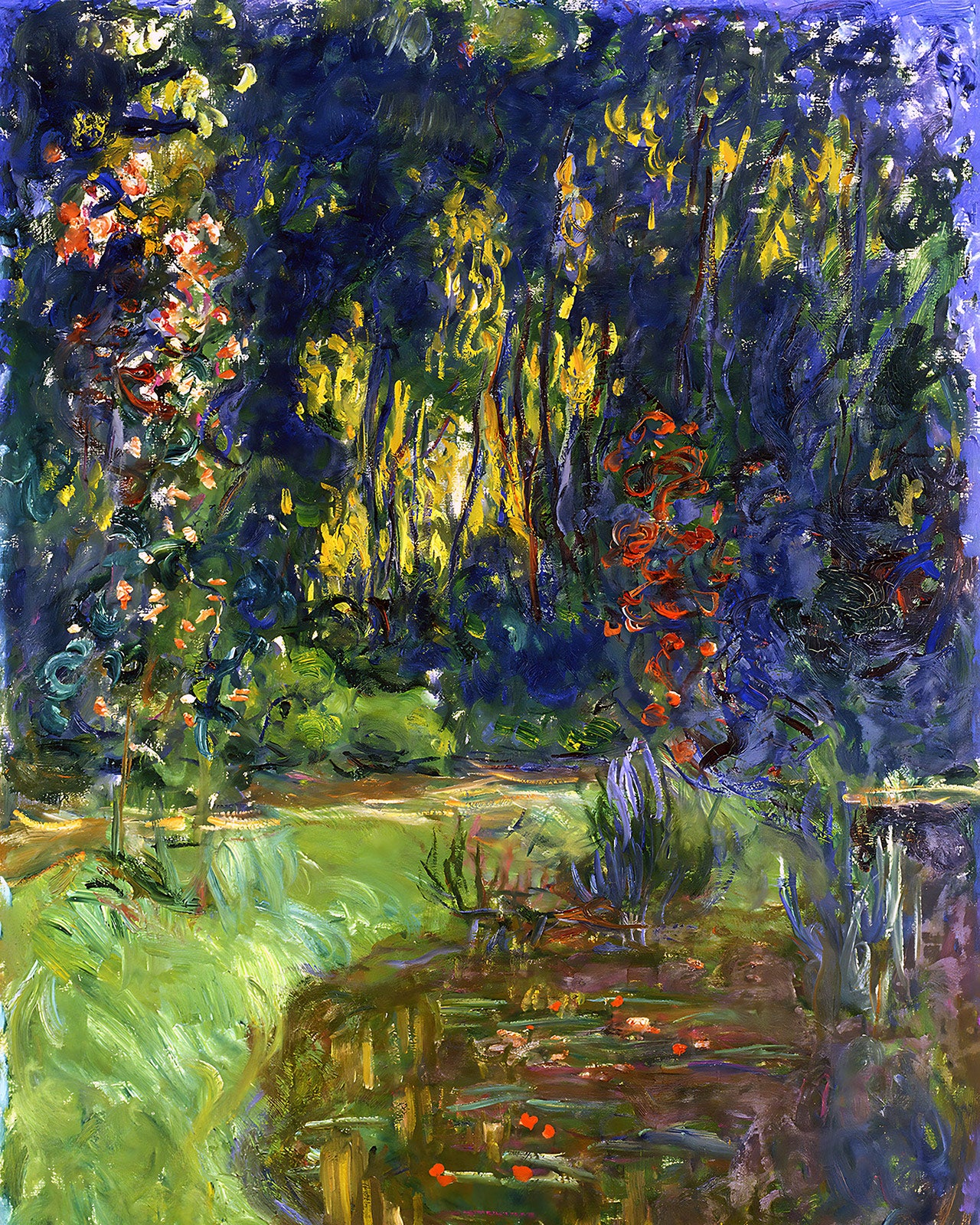 Water Lily Pond at Giverny Painting by Claude Monet 8x10" Art Print