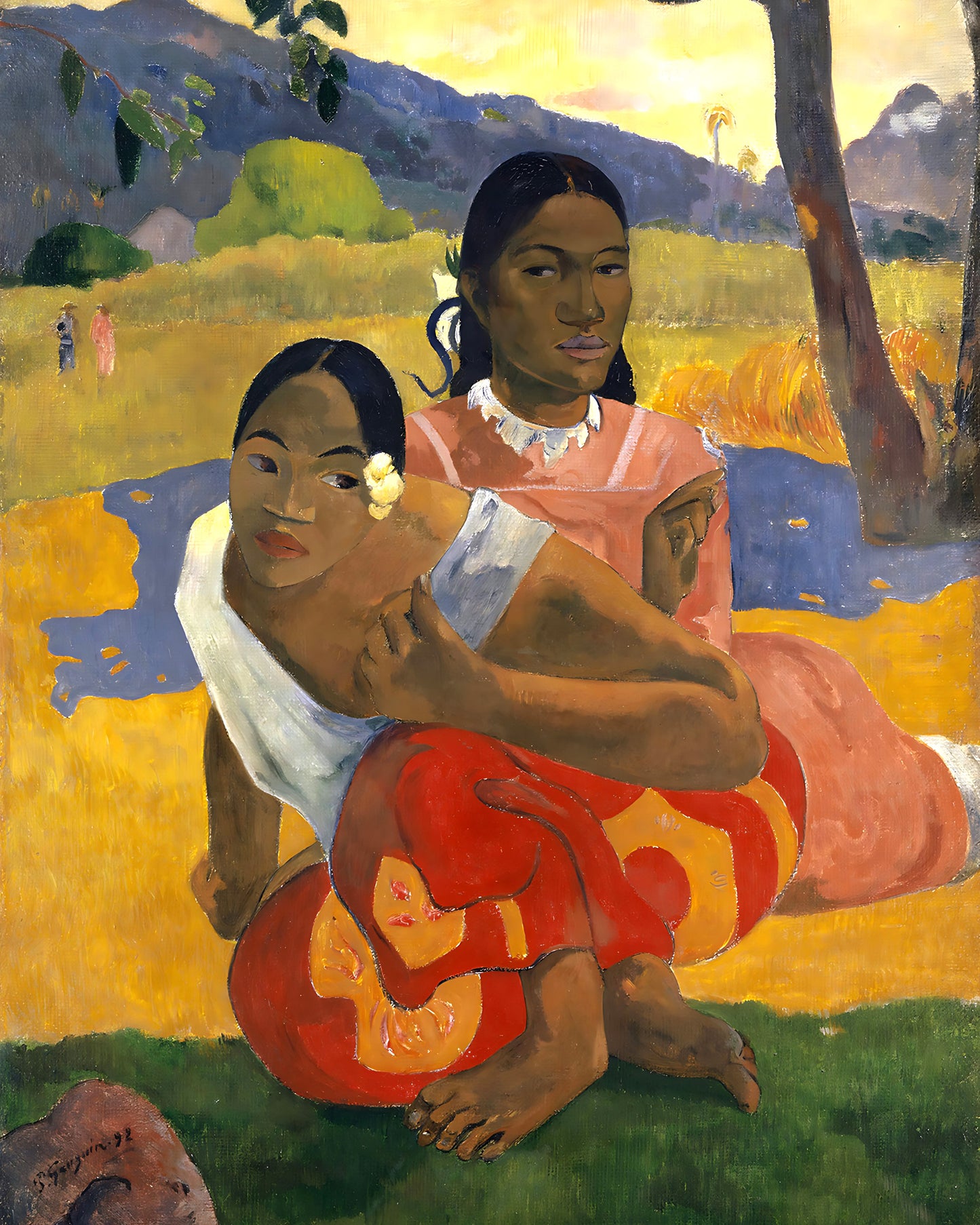 When Will You Marry Painting by Paul Gauguin 8x10" Premium Art Print