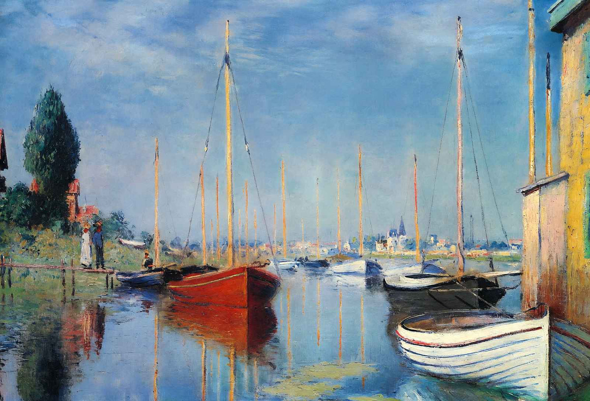 Yachts at Argenteuil 1875 Painting by Claude Monet Art Print (6 Sizes)