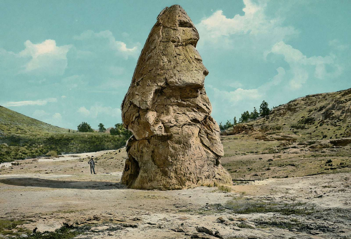 Yellowstone Liberty Cap in 1907 Vintage Print (7 Sizes)