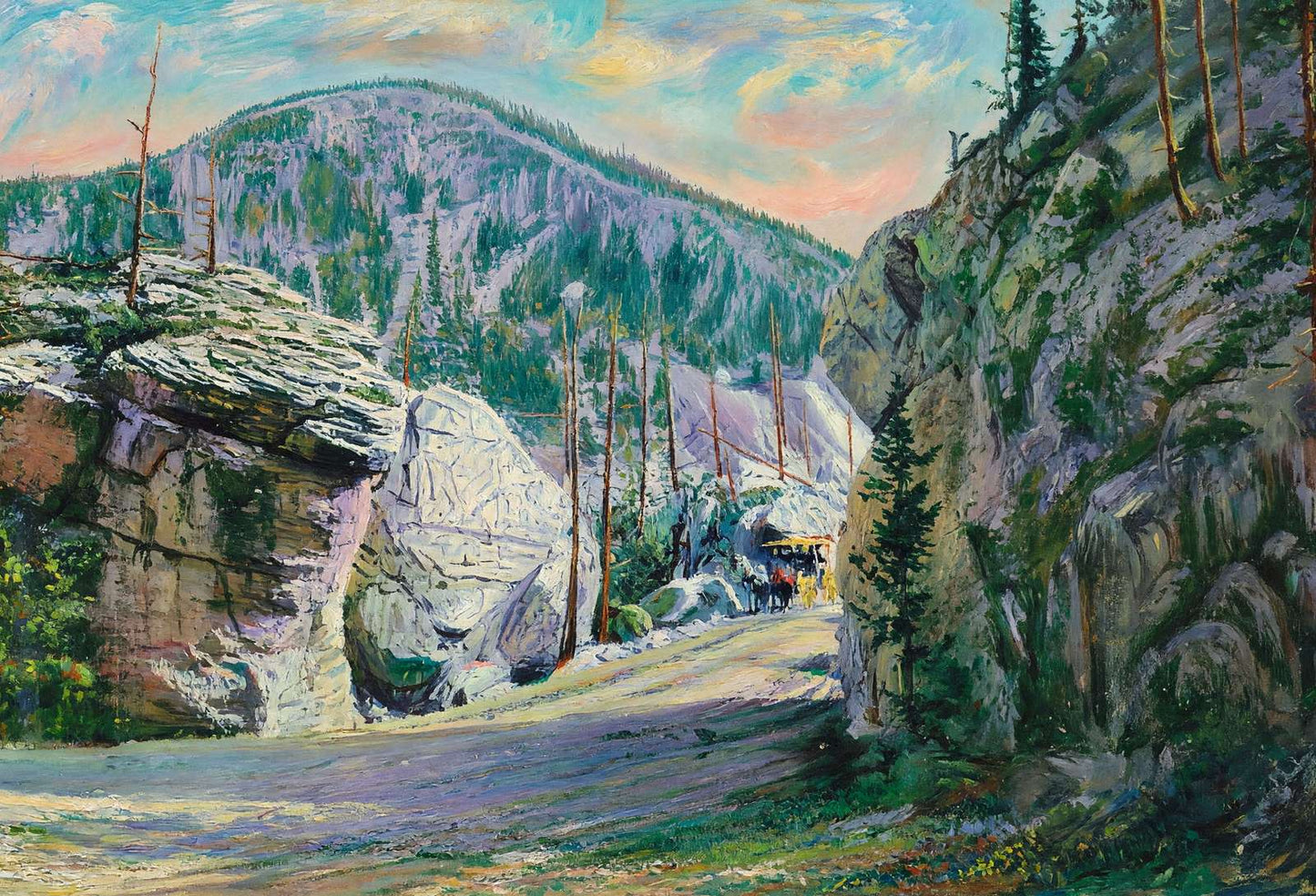 Yellowstone Silver Gate in 1907 Art Print (7 Sizes)