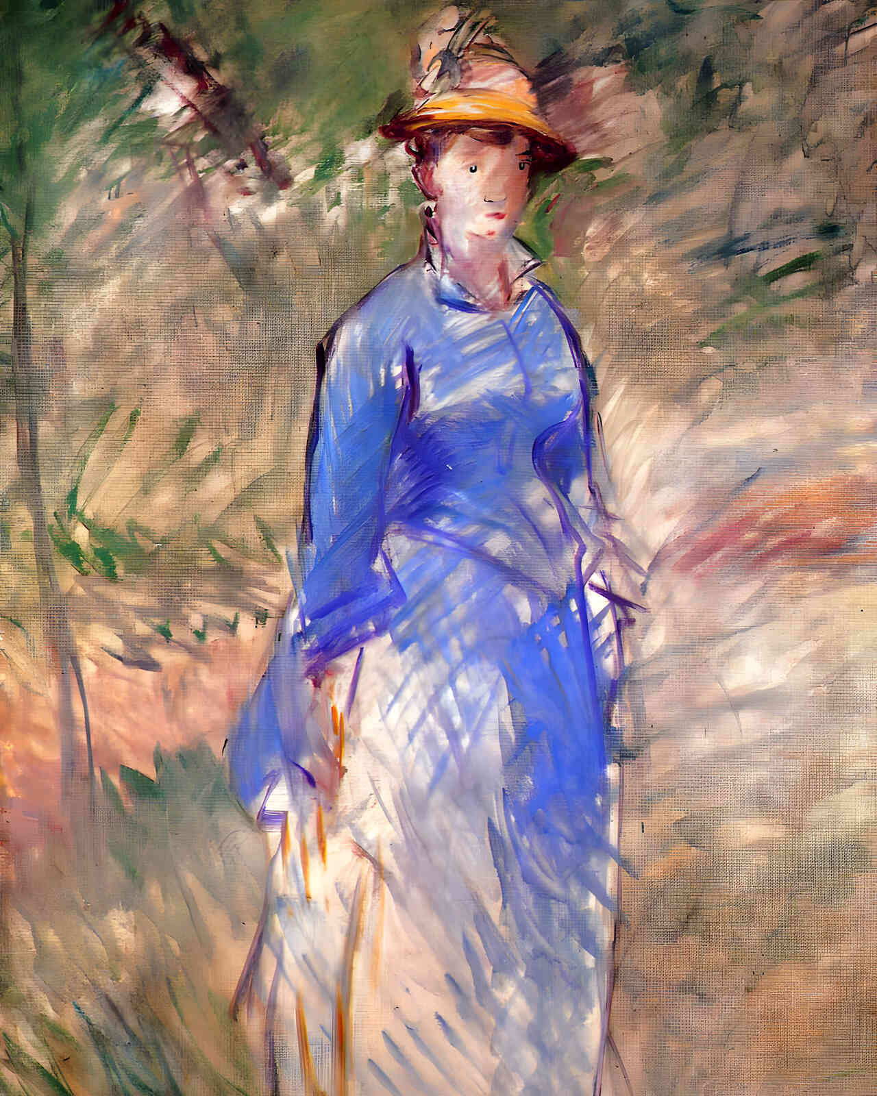 Young Woman in the Garden 1882 Painting by Edouard Manet 8x10" Art Print