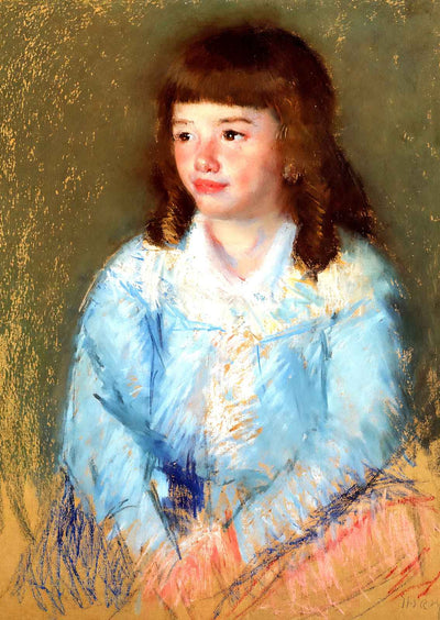 Young Boy in Blue Fine Art Print 1906 Painting by Mary Cassatt (6 Sizes)