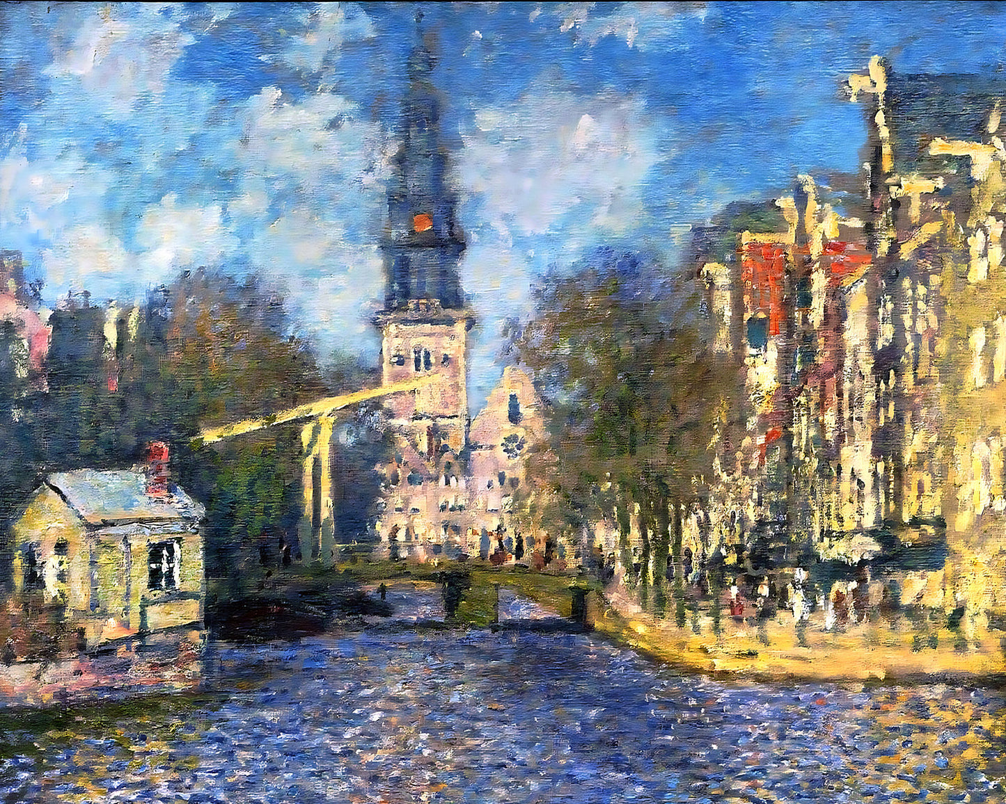 Zuiderkerk in Amsterdam Painting by Claude Monet 8x10" Art Print