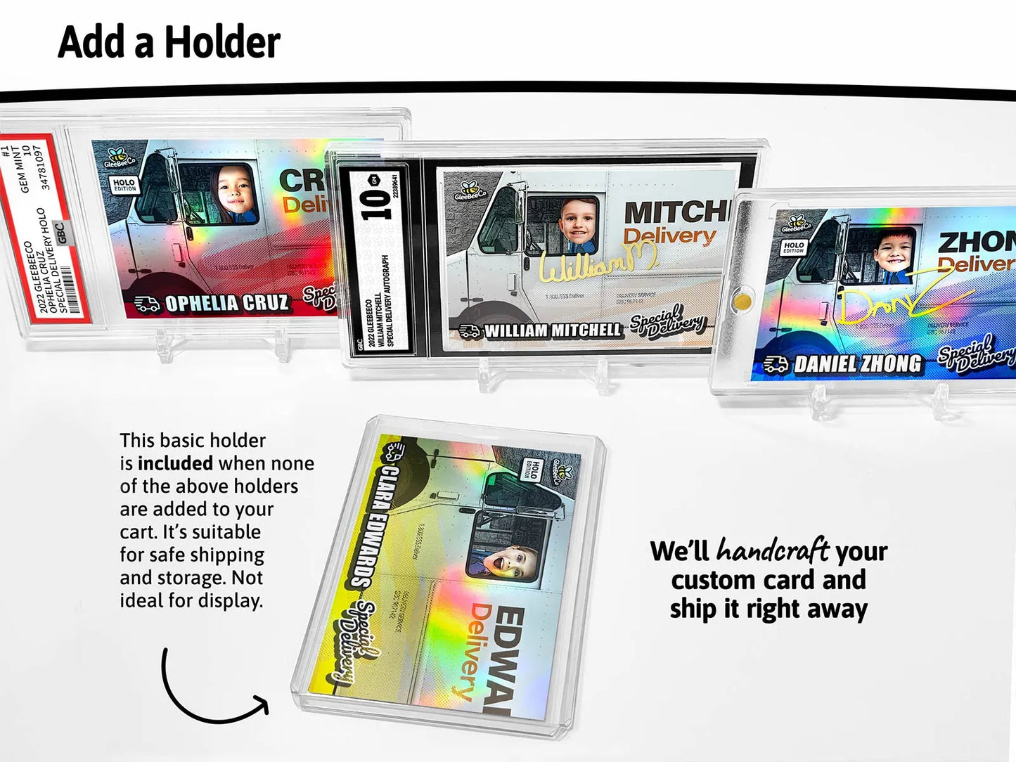 Special Delivery Custom Trading Card - Your Kid Driving a Van - Upload Your Child's Photo for a Memorable Birthday Gift
