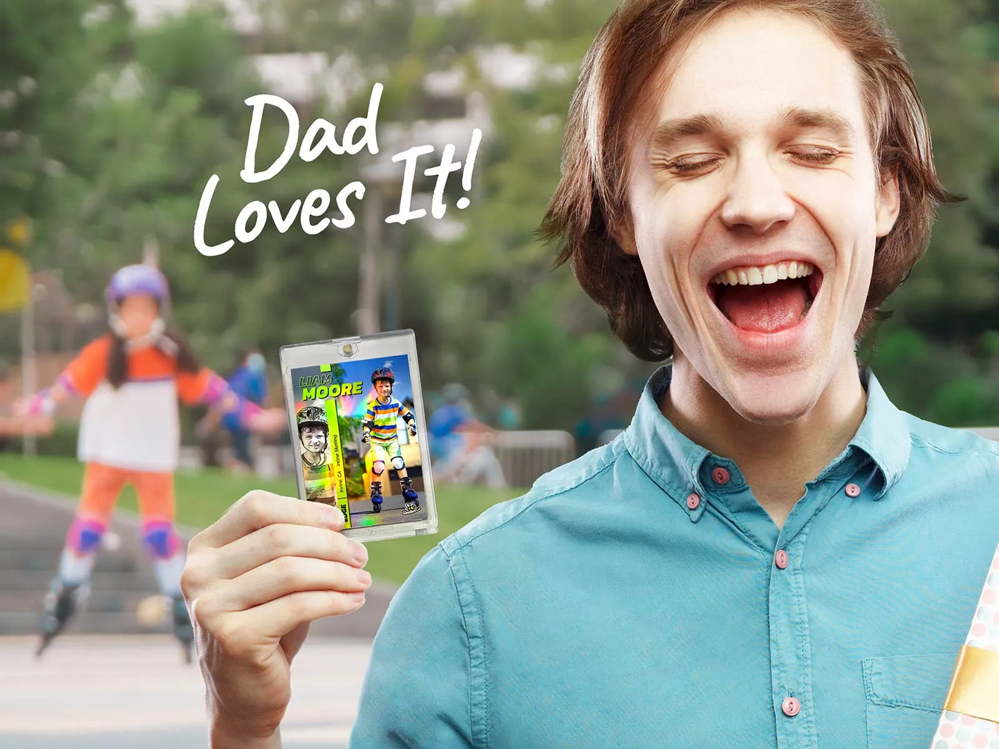 Edge Custom Trading Card (Holographic) - Your Kid or Teen's Photo/Name - Gift for Kids/Dads - Baseball, Softball, Any Sport