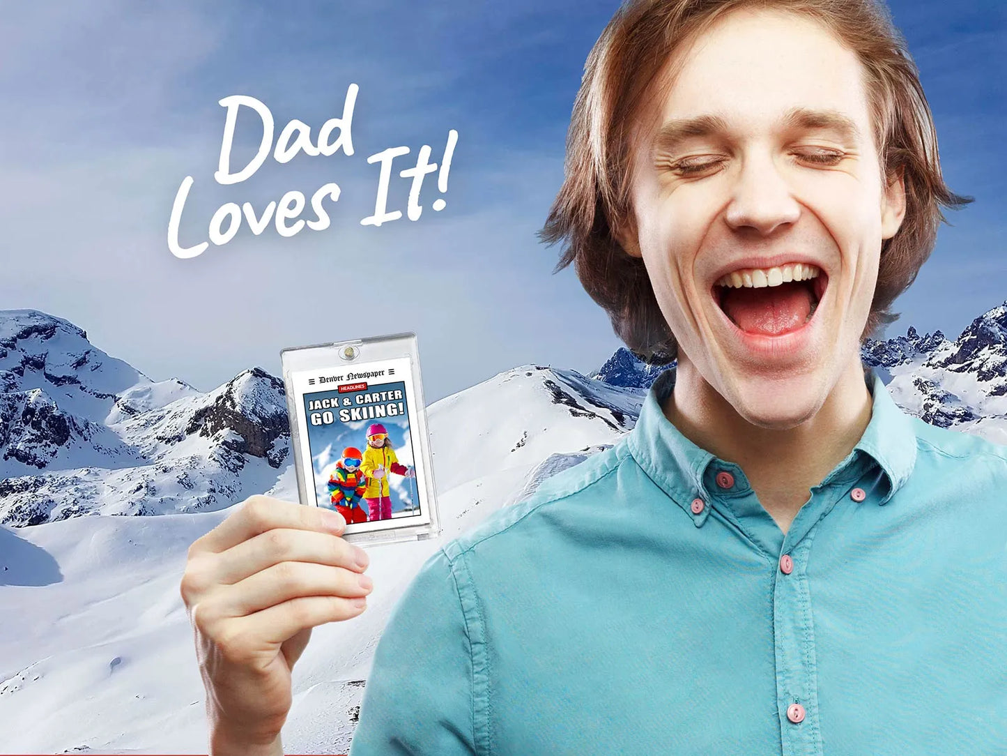 Headlines Custom Trading Card - News-themed Sports Card with Your Kid's Photo - Fun Novelty Gift for Teen, Dad, Grandparents