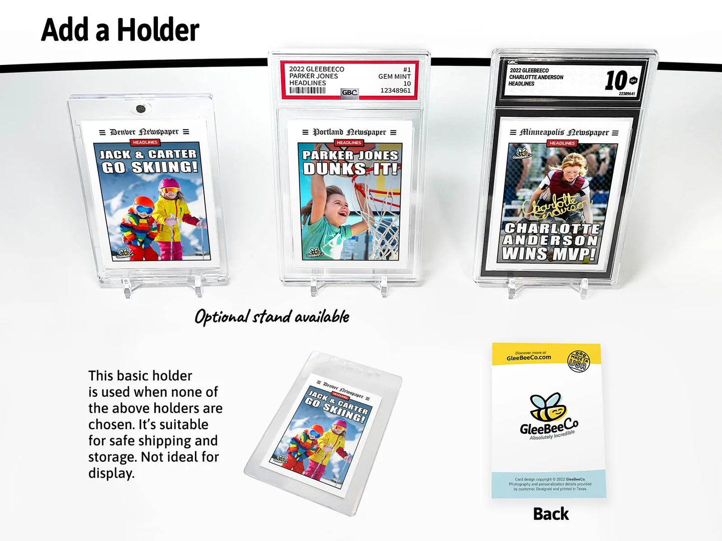 Headlines Custom Trading Card - News-themed Sports Card with Your Kid's Photo - Fun Novelty Gift for Teen, Dad, Grandparents