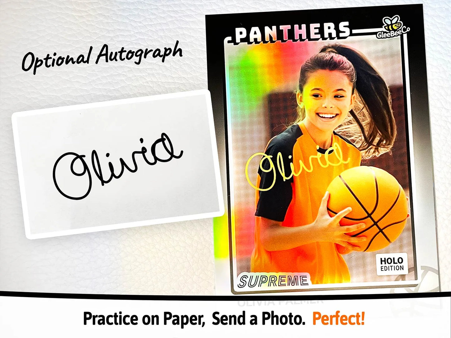 Supreme Custom Trading Card (Holographic) - Your Kid or Teen's Photo & Name - Birthday Gift - Football, Basketball or Any Activity