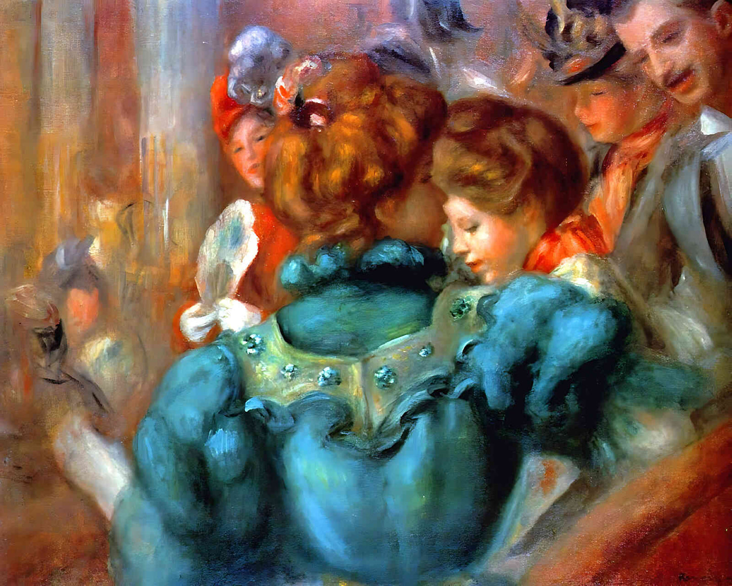 A Box in the Theater Des Varietes by Pierre-Auguste Renoir 8x10" Art Print