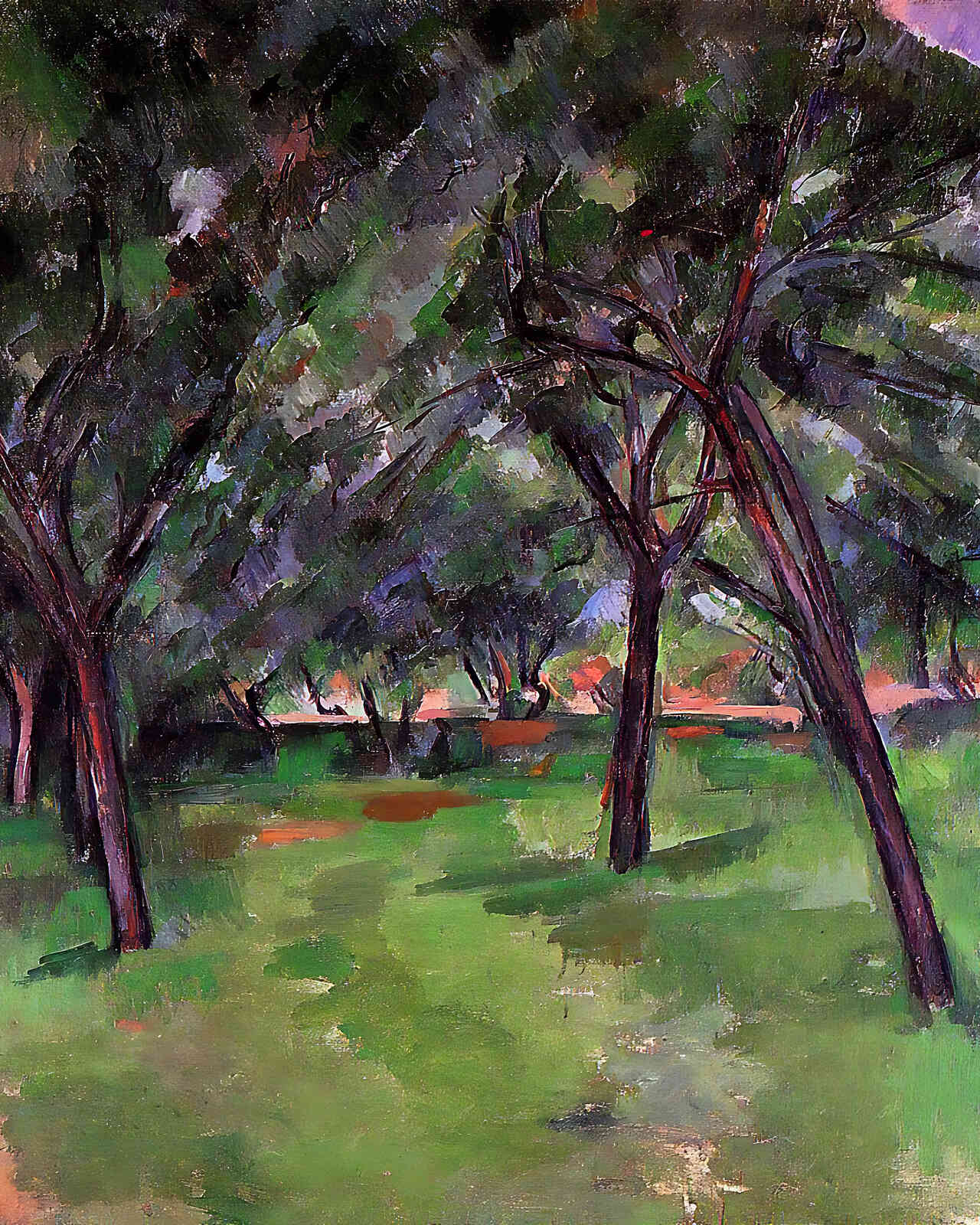A Close Painting by Paul Cezanne 8x10" Art Print (Restored Reproduction)