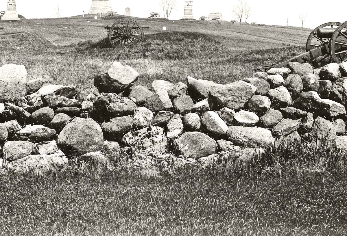 East Cemetery Hill, Gettysburg, PA in 1904 vintage print